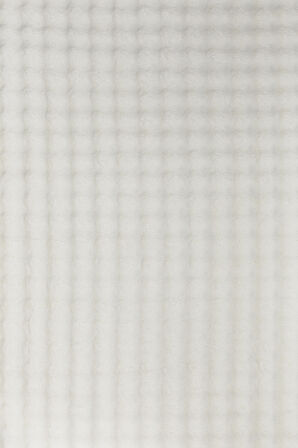 Bubble Oval Yumuşak Peluş Kaymaz Salon Oturma Odası Balkon Halısı Yolluk Krem