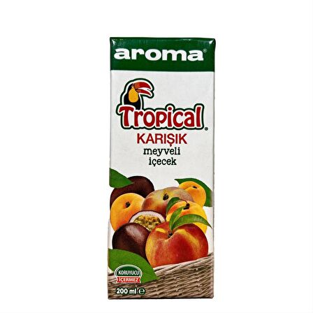 Aroma Tropical Karışık Meyveli İçecek 200 Ml X 27 Adet