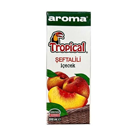 Aroma Tropical Şeftalili İçecek 200 Ml X 27 Adet