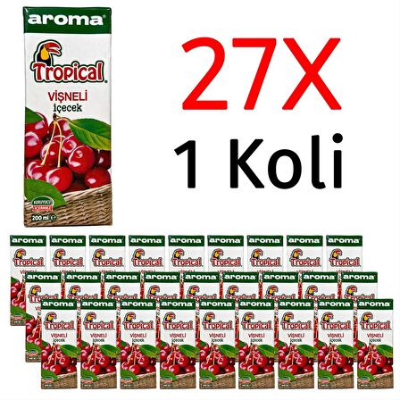 Aroma Tropical Vişneli İçecek 200 Ml X 27 Adet