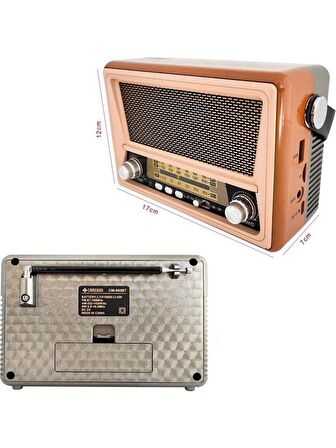 Radyo Nostalji Şarjlı Bt/usb/sd/aux/fm Cameron CM-865BT