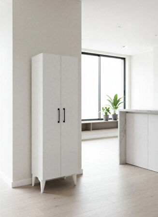 ARUAT 6 Raf'lı Mutfak & Banyo Çok Amaçlı Kulanılabilen Kapaklı Dolap