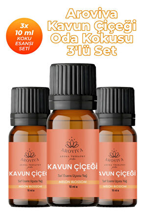 Kavun Çiçeği Oda Kokusu 3'Lü Set- Doğal Esansiyel Uçucu Yağ, Difüzör Esansı, Buhurdanlık Yağı Kavun Çiçeği Oda Kokusu 3'Lü Set- Doğal Esansiyel Uçucu Yağ, Difüzör Esansı, Buhurdanlık Yağı