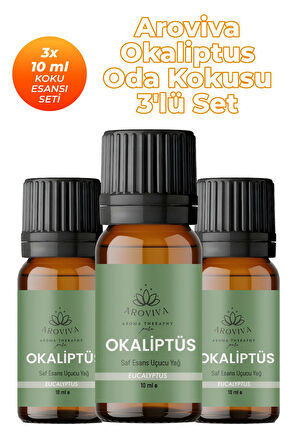 Okaliptüs Oda Kokusu 3'Lü Set- Doğal Esansiyel Uçucu Yağ, Difüzör Esansı, Buhurdanlık Yağı Okaliptüs Oda Kokusu 3'Lü Set- Doğal Esansiyel Uçucu Yağ, Difüzör Esansı, Buhurdanlık Yağı