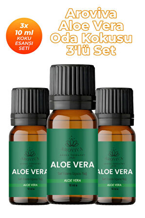 Aloe Vera Oda Kokusu 3'Lü Set- Doğal Esansiyel Uçucu Yağ, Difüzör Esansı, Buhurdanlık Yağı Aloe Vera Oda Kokusu 3'Lü Set- Doğal Esansiyel Uçucu Yağ, Difüzör Esansı, Buhurdanlık Yağı