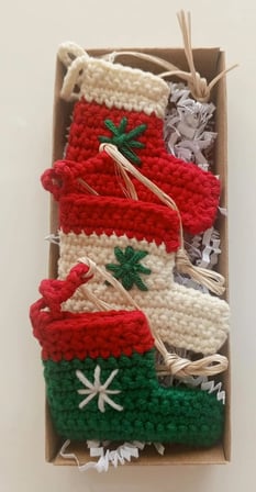 Yılbaşı Çorap 3 Adet 5x7 Cm