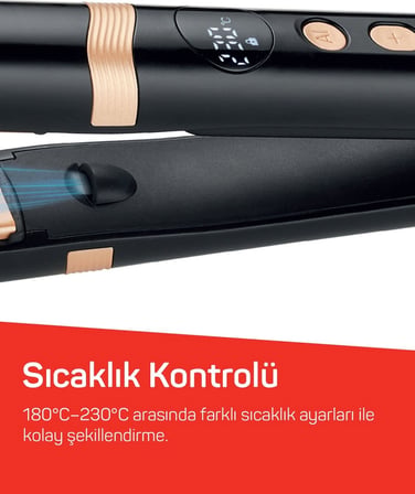 Arzum Ar5184 Volume Pro İnce Plakalı Saç Düzleştirici Siyah