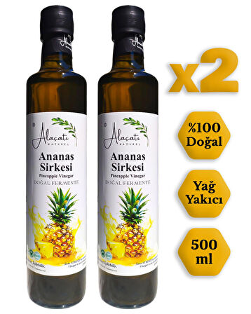 Ananas Sirkesi Doğal Fermantasyon 500 ml x2 Adet