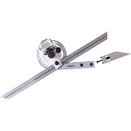 150mm AÇI ÖLÇER 1-ÇUBUK BÜYÜTEÇLİ