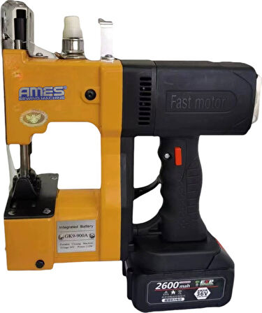 AS-GK-900 (2600MA) Ames Çuval Ağzı Dikiş Makinası Şarjlı  (2600M Ah )