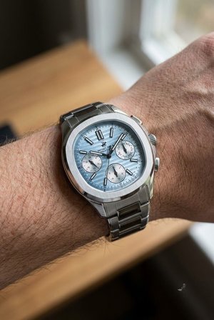 Beverly Hills Polo Club Gümüş Yuvarlak Kasa Erkek Kol Saati | 44 mm Çelik Kasa, Mavi Kadran
