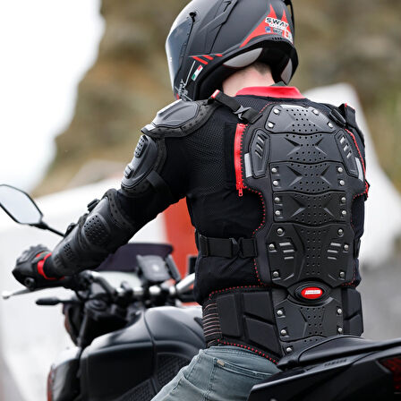 Ones Again AS01 FIRST BODY ARMOR Motosiklet First Body Armor Fileli Yazlık Full Koruma Europe Standart 