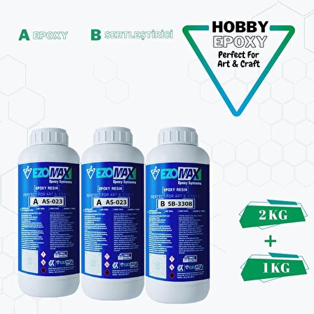 ULTRA ŞEFFAF HIZLI Hobby Epoxy Epoksi Reçine İnce Döküm Fast 3kg