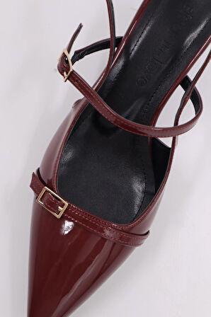 Asta Kısa Topuklu Tokalı Rugan Stiletto