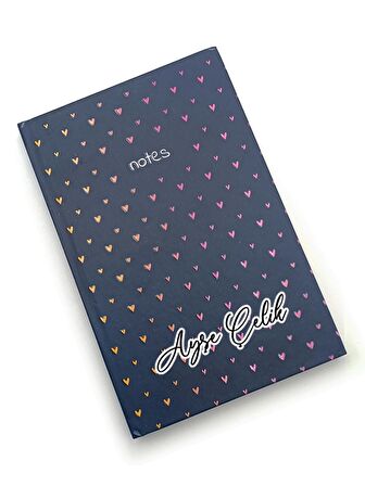 Kişiye Özel Defter & Mor Kupa & Fular & Beyaz Kalem Hediye Seti