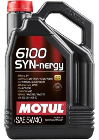 MOTOR YAĞI MOTUL 5W40 5/40 SYNERGY 6100 5LT