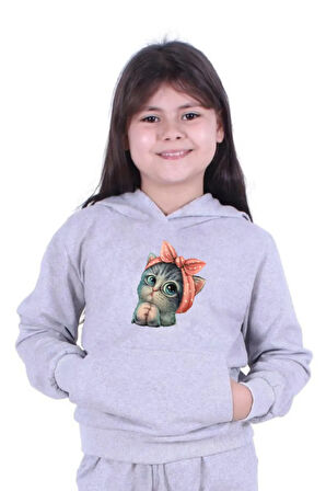 Erkek/kız Çocuk Baskılı Sweatshirt