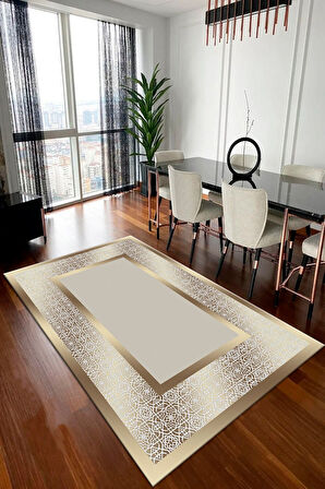 GOLD Modern Çerçeve Desen Halı B1327