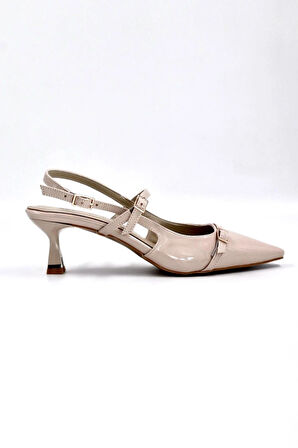 Asta Kısa Topuklu Tokalı Rugan Stiletto