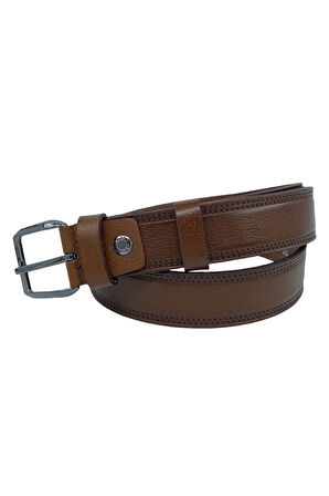 3.5 Cm Klasik %100 Hakiki Gerçek Manda Derisi Kemer