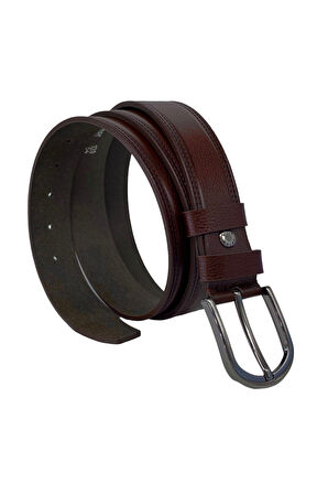 3.5 Cm Klasik %100 Hakiki Gerçek Manda Derisi Kemer