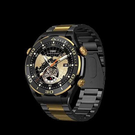 SK 4 PRO GOLD  SİYAH ŞIK TASARIM AMOLED EKRAN 49 MM AKILLI SAAT