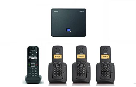 Gigaset AS690 IP 4 Dahili Dect Telsiz Kablosuz Telefon Santrali