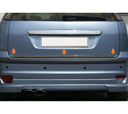 Bagaj Alt Çıta Krom Focus-2 Facelift HB 5D 2005-2011 Arası Modeller İçin