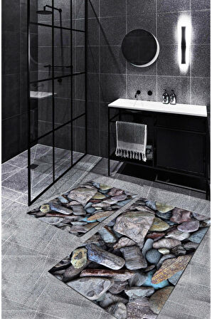 Multi Kaymaz Taban Taş Banyo Paspas  BP-20