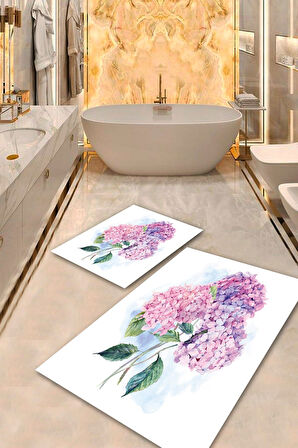 Beyaz Pvc Deri Kaymaz Taban Modern Banyo Klozet Takımı Saçaksız BPS-1135