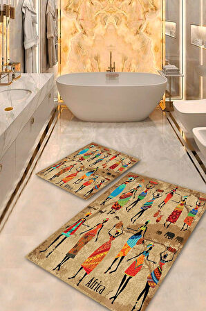 Multi Pvc Deri Taban Africa Banyo Klozet Takımı Saçaksız BPS-1814