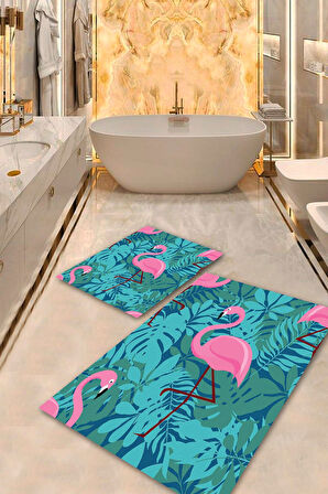 Multi Pvc Deri Kaymaz Taban Flamingo Banyo Klozet Takımı Saçaksız BPS-2208