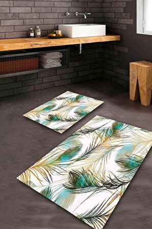 Multi Pvc Deri Kaymaz Taban Tasarım Banyo Klozet Takımı Saçaksız BPS-2250