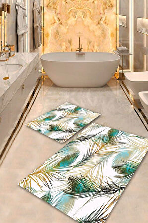 Multi Pvc Deri Kaymaz Taban Tasarım Banyo Klozet Takımı Saçaksız BPS-2250