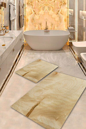 Vizon Pvc Deri Kaymaz Taban Otantik Banyo Klozet Takımı Saçaksız BPS-5244