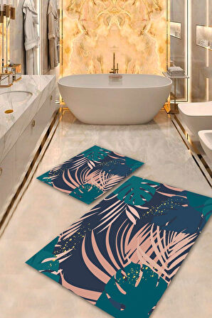 Multi Pvc Deri Kaymaz Taban Tasarım Banyo Klozet Takımı Saçaksız BPS-5403