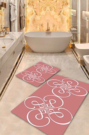 Pudra Pvc Deri Kaymaz Taban Modern Banyo Klozet Takımı Saçaksız BPS-6589