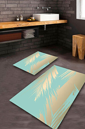 Multi Pvc Deri Kaymaz Taban Tasarım Banyo Klozet Takımı Saçaksız BPS-7572