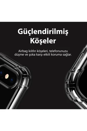Samsung Galaxy A50S Şeffaf Tank Silikon Kapak