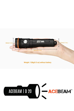 ACEBEAM D20 2.0 Dalış Feneri