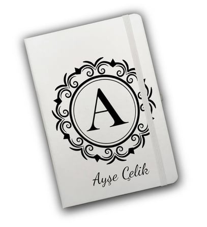 Kişiye Özel Kanvas Makyaj Çantası & Defter & Avon Kadın Parfüm & Anahtarlık & Mum & Kalem Hediye Seti