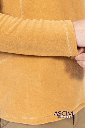 Ascim Outdoor Yarım Fermuar Polar | Sarı
