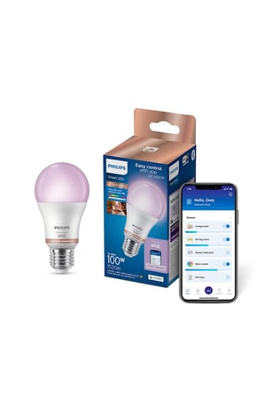 Smart Lighting LED Ampul A60 E27 100W Eşdeğer RGB - Google Home, Alexa, HomeKit ve Matter uyumlu