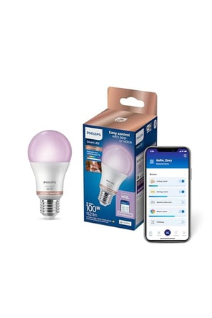Smart Lighting LED Ampul A60 E27 100W Eşdeğer RGB - Google Home, Alexa, HomeKit ve Matter uyumlu