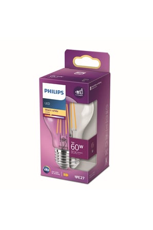 LED Classic 60W A60 E27 Non-Dim 2700K Sarı Işık LED Filament Ampul