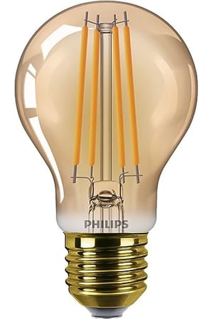 LEDclassic E27 lamba, altın, 40 W yerine geçer, sıcak beyaz (1800 Kelvin), dekoratif lamba
