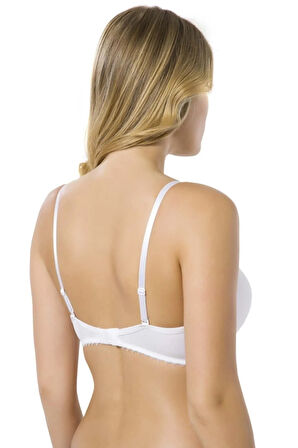 7034 Push Up Sihirli Büyüme 2 Beden Sütyen Ten / 80 Dolgulu Destekli
