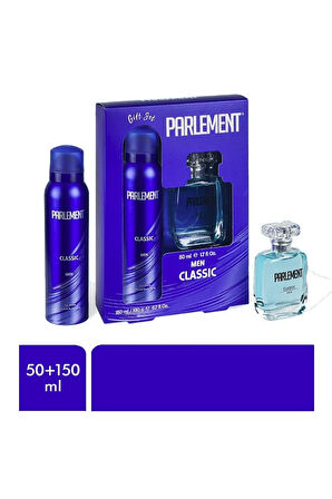 150ml 50ml Erkek Parfüm Seti Classıc