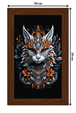 SERAMİK ÜZERİNE AHŞAP ÇERÇEVELİ 30x50cm TABLO NO:76