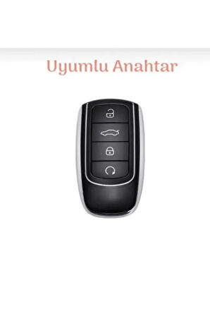 Chery Tiggo 8 Pro Omoda 5 Anahtar Kılıfı Siyah/gold Lüx